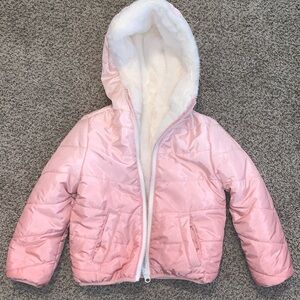 • Pink Fur lined Toddler Jacket •